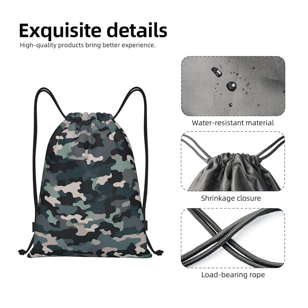 Amazon.com | HJTRW Drawstring Backpack Waterproof Drawstring